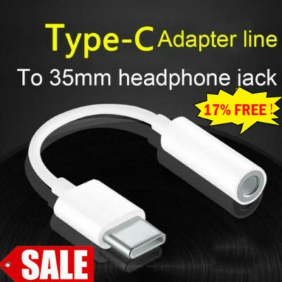 USB Type C to 3.5mm AUX Headphone Adapters Jack Cable For Android Hot V5 - Image 1 of 4