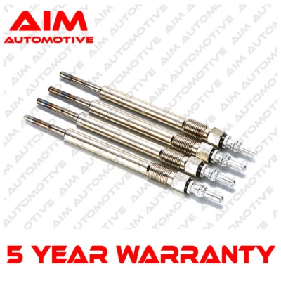 OBJETIVO 4X PARA VOLKSWAGEN PASSAT CC 2.0 (2008-) DIESEL CALENTADOR BUJÍAS JUEGO COMPLETO Foto 1 de 2