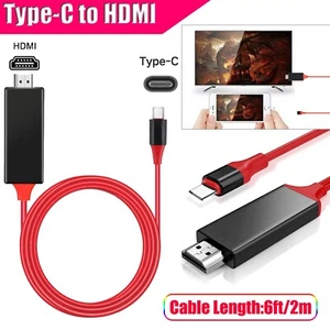 USB C to HDMI Cable 4K@60Hz Compatible with Apple iPad Pro,MacBook Air,Pro,2018 - Zdjęcie 1 z 11