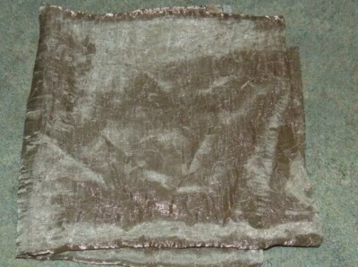 Fabric Remnant Sheer Gauzy Metallic 1 Yard 53 Inches Wide Bronze - Image 1 of 2