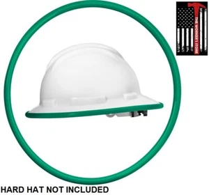 Hard Hat Brim Cover Edge Rubber Protector Green Goma Protectora Para Borde Casco - Picture 1 of 11