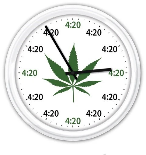 Reloj de Pared Hoja de Marihuana 420 - Olla de Hierba Fumar Divertida Novedad GRAN REGALO Foto 1 de 1
