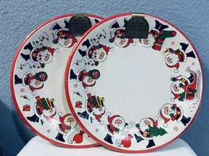 VTG Hallmark Santa Claus Paper Plates 11" Dinner 2 Packs of 8 Each 16 Total - Picture 1 of 4