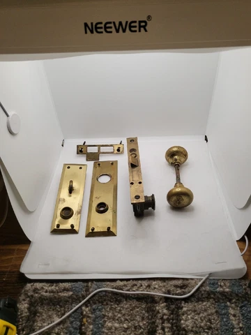 Vtg Antique Complete CORBIN Mortise Lock Set For Entry Door Cover