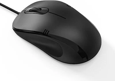 iMicro MO-1008BU - Mouse - ergonomic - optical - 3 buttons - wired USB - Black - Image 1 of 2