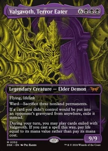 MTG VALGAVOTH, TERROR EATER 352 EXC VALGAVOTH, DIVORATORE DI TERRORE DSK X EN - Picture 1 of 1