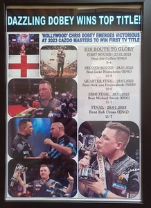 Chris Dobey 2023 Darts Masters Champion - impresión de recuerdo - Imagen 1 de 5