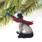 SIAMESE CAT Tiny One Miniature Christmas ORNAMENT
