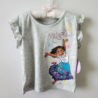 Disney Encanto Girls Gray Short Sleeve Shirt size 5 Graphic Tee - Image 1 of 4
