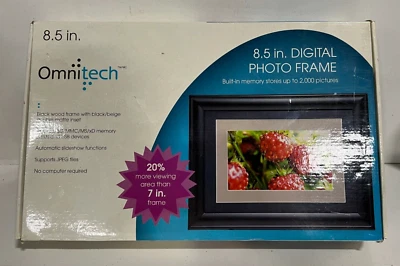 OmniTech 8.5 Inch Digital Photo Frame - Image 1 of 2
