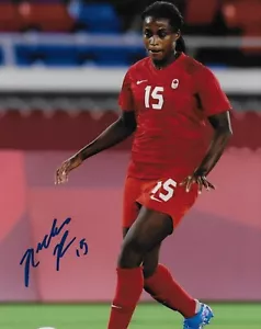 Signed Nichelle Prince Team Canada Soccer Gold 2020 Tokyo Olympics 8x10 Photo #4 - Picture 1 of 2