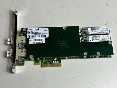 Riverbed NIC-01G-2SX Dual Fiber SX GIG-E Server Adapter P/N 410-00101-01 Rev 1.5 - Image 1 of 3