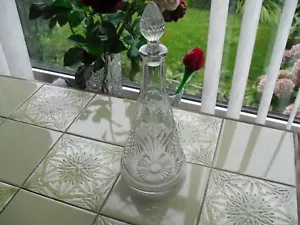 Art Deco J C Cottle Glass decanter Rd No 728815 c1927 cordial bottle / decanter - Picture 1 of 10