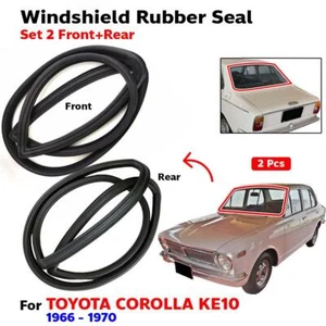 Front Rear Windscreen Rubber Seal Fits Toyota Corolla KE10 Sedan 1966-70 2 PCS - Bild 1 von 7