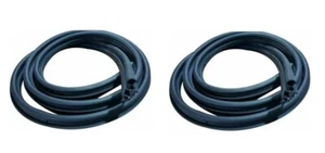 Rubber Front Door Seal Gasket Weatherstrip 2 Pieces Fits For VW Transporter T5 - Picture 1 of 1