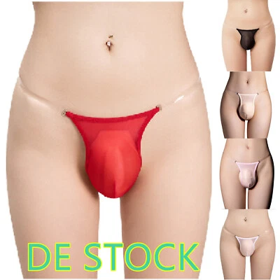 DE~Herren Glossy G-String Tanga Bulge Pouch Micro Slips T-back Sexy Unterwäsche - Bild 1 von 4