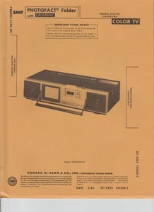 General Electric CM-A/4CM3326XA01 Color TV Photofact Folder, SAMS Service Manual - Picture 1 of 1