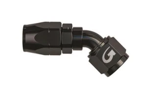 Goodridge 200 Series Cutter Style Fitting AN -6 AN6 6AN - 45 Degree Black - Picture 1 of 1
