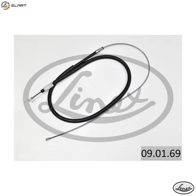 CABLE PULL PARKING BRAKE 09.01.69 FOR CITROEN KFT /K6E 1.4L HFV /HFX 1.1L 4cyl - Image 1 of 4