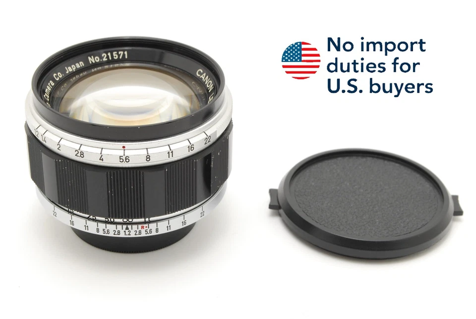 Hermoso! [De colección COMO NUEVO] Lente Canon 50 mm f/1,2 Leica Montaje con tornillo L39 LTM JAPÓN Foto 1 de 4