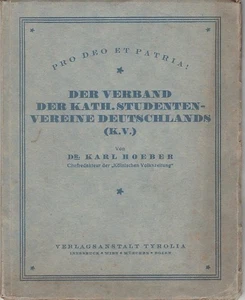 Studentika 1920 Der Verband der katholischen Studentenvereine Deutschlands KV - Bild 1 von 1