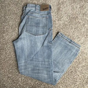 Duluth Trading Jeans Men’s 40x30 Blue Ballroom Double Flex Slim Fit Denim NWOT - Picture 1 of 13