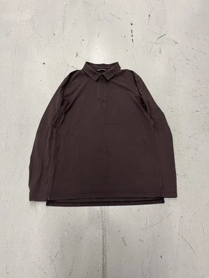 Arcteryx Captive Polo Shirt MEDIUM 1/4 Snap Long Sleeve Maroon Casual Dress - Image 1 of 4