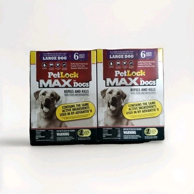 Pet Lock Max Large Dog 12 Month Supply Same Active Ingredient K9 Advantix - Image 1 of 2