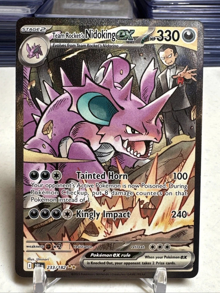 Team Rocket's Nidoking ex 233/182 Sv10: Destined Rivals Holo - Image 1 of 2