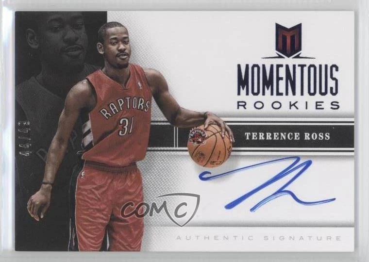 2012-13 Panini Momentum Momentous Rookies Blue /49 Terrence Ross #24 Auto RC - Image 1 of 2