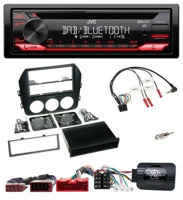 JVC CD DAB USB Bluetooth Lenkrad Autoradio für Mazda MX 5 NC 2009-2015 aktiv - Bild 1 von 4