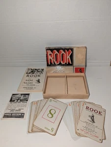 Parker Brothers 1943 Vintage Rook Kartenspiel Komplettsatz mit Anleitung - Bild 1 von 5