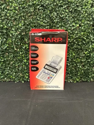 Sharp EL-1750V Electronic Printing Calculator 12 Digit/2 Color Dual Power - Image 1 of 4