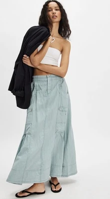 Maxi falda Free People Rough Riding nueva con etiquetas talla XS Foto 1 de 3