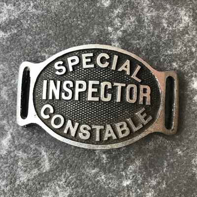 Obsolete Special Constabulary metal armband Police Inspector - Image 1 of 2