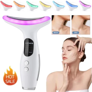 Dispositivo de elevación de estiramiento de la piel facial de microcorriente LED máquina de belleza facial cuello ~ - Imagen 1 de 22