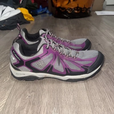 Columbia Grove Heights Zapatos Secos para Mujer Talla 10 Gris Púrpura Tenis para Senderismo Foto 1 de 4