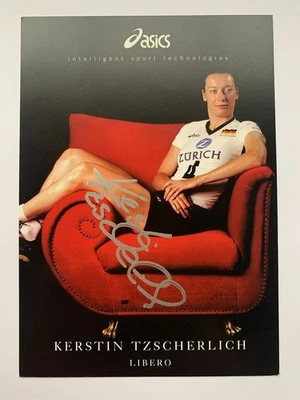 Kerstin Tzscherlich * Volleyball * Libero * Original Autogramm, handsigniert * - Bild 1 von 2
