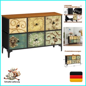 Cassettiera con 6 Cassetti in Tessuto, Credenza con Cassetti in Tessuto, Cassetti... - Foto 1 di 8