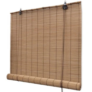 Tapparella Avvolgibile Bambù Marrone 140x160cm Persiana Tenda Oscurante vidaXL - Foto 1 di 36