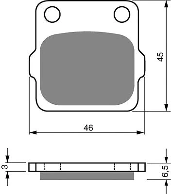 Pastillas de disco de freno trasero Goldfren K5 para Yamaha YZ 80 H1 1996 Foto 1 de 2