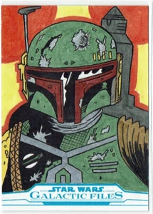 Star Wars Galactic Files 2017 Topps Artist Sketch Card Ibrahim Ozkan Boba Fett - Picture 1 of 2