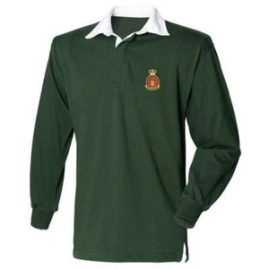 Army Catering Corp Embroidered Long Sleeved Rugby Shirt - Picture 1 of 12