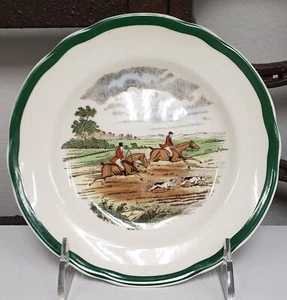Spode THE HUNT GONE AWAY Bread And Butter Plate BRAND NEW NEVER USED - Picture 1 of 3