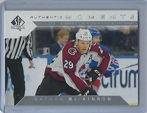 2018-19 SP Authentic #112 Nathan MacKinnon Authentic Moments - Picture 1 of 2