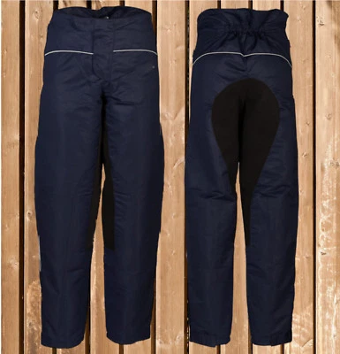 Pfiff Regenhose, Pfiff Regenreithose, Regen Überziehhose, Reithose, blau Gr. M - Bild 1 von 3