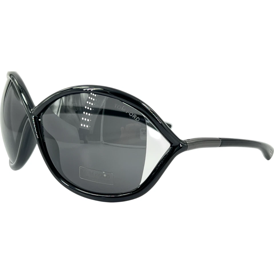 Tom Ford TF9 Whitney Womens Plastic Sunglass 199 Black w Dk Gray 64-14 Infinity - Image 1 of 4