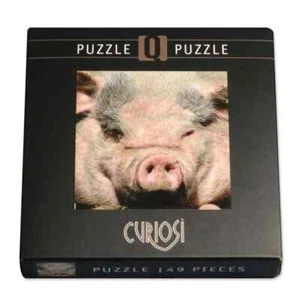 Pig 49 Piece Pocket Jigsaw Puzzle Curiosi New - Picture 1 of 2
