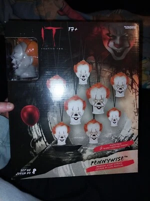 Halloween Penny Wise IT Juego de 8 Cuerdas Luces Payasos Musical Cadena de Luces Foto 1 de 3