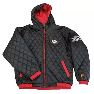 Vintage Kansas City Chiefs Pro Player Reversible Jacket Football Kelce Mahomes - Picture 1 of 7